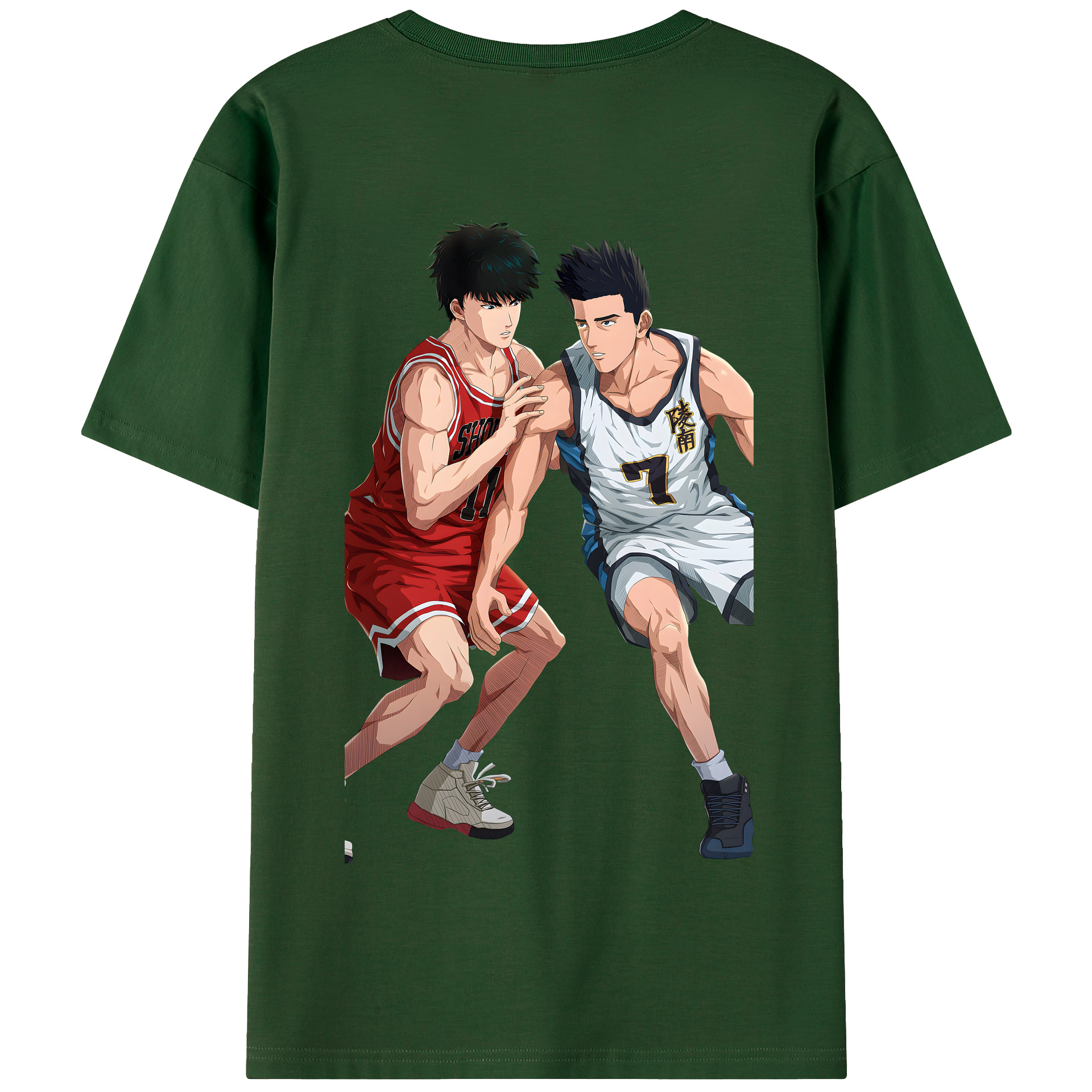 SLAM DUNK／スラムダンク 綿100％半袖Tシャツ（背面プリント）